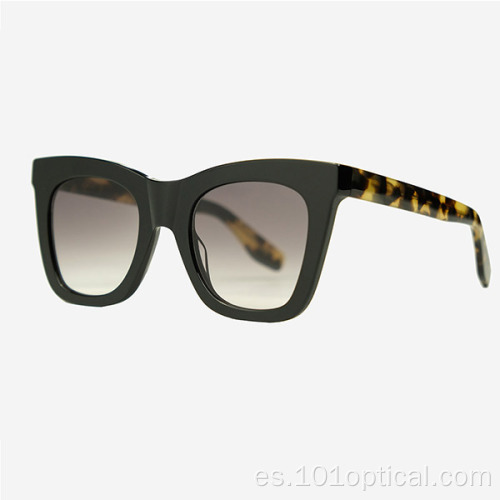 Gafas de sol de mujer de acetato de ojo de gato de diseño